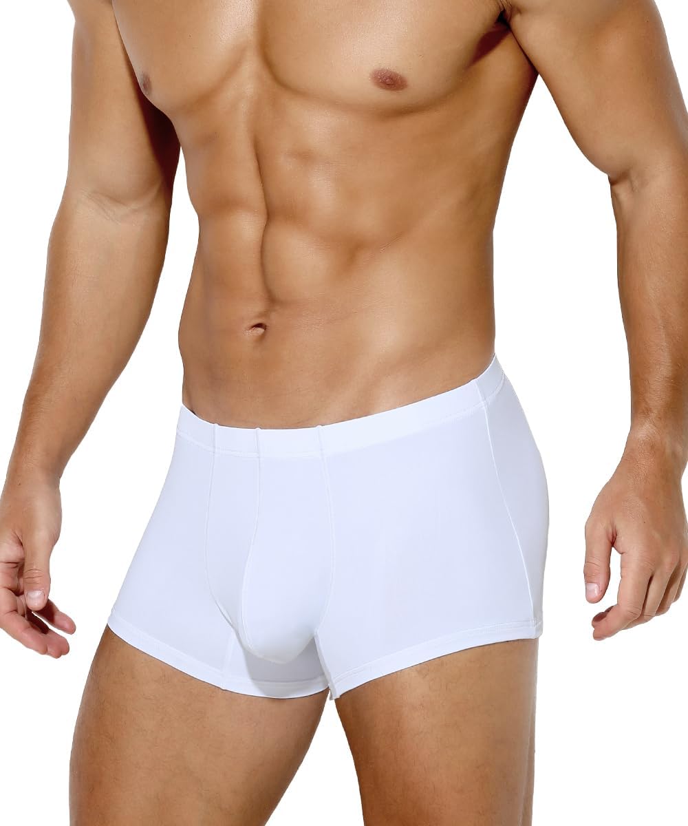 Men's Sexy Silky Trunks Underwear Boxer Briefs 1 Pack