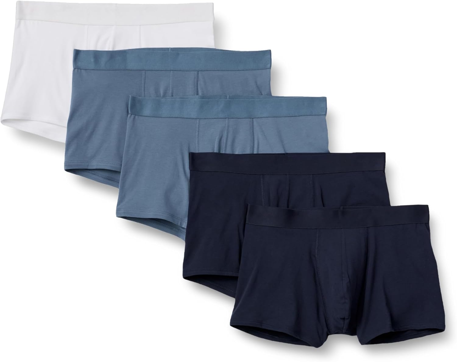 Men's Cotton Jersey Boxer Shorts Underwear, Pack of 5