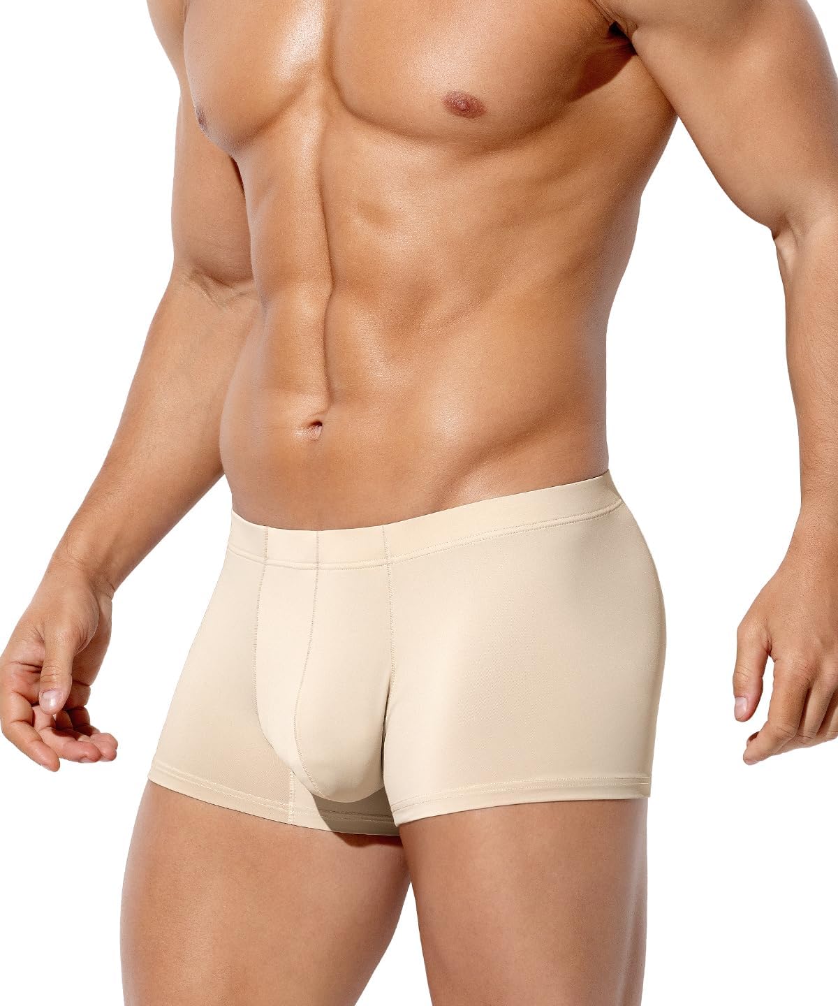 Men's Sexy Silky Trunks Underwear Boxer Briefs 1 Pack
