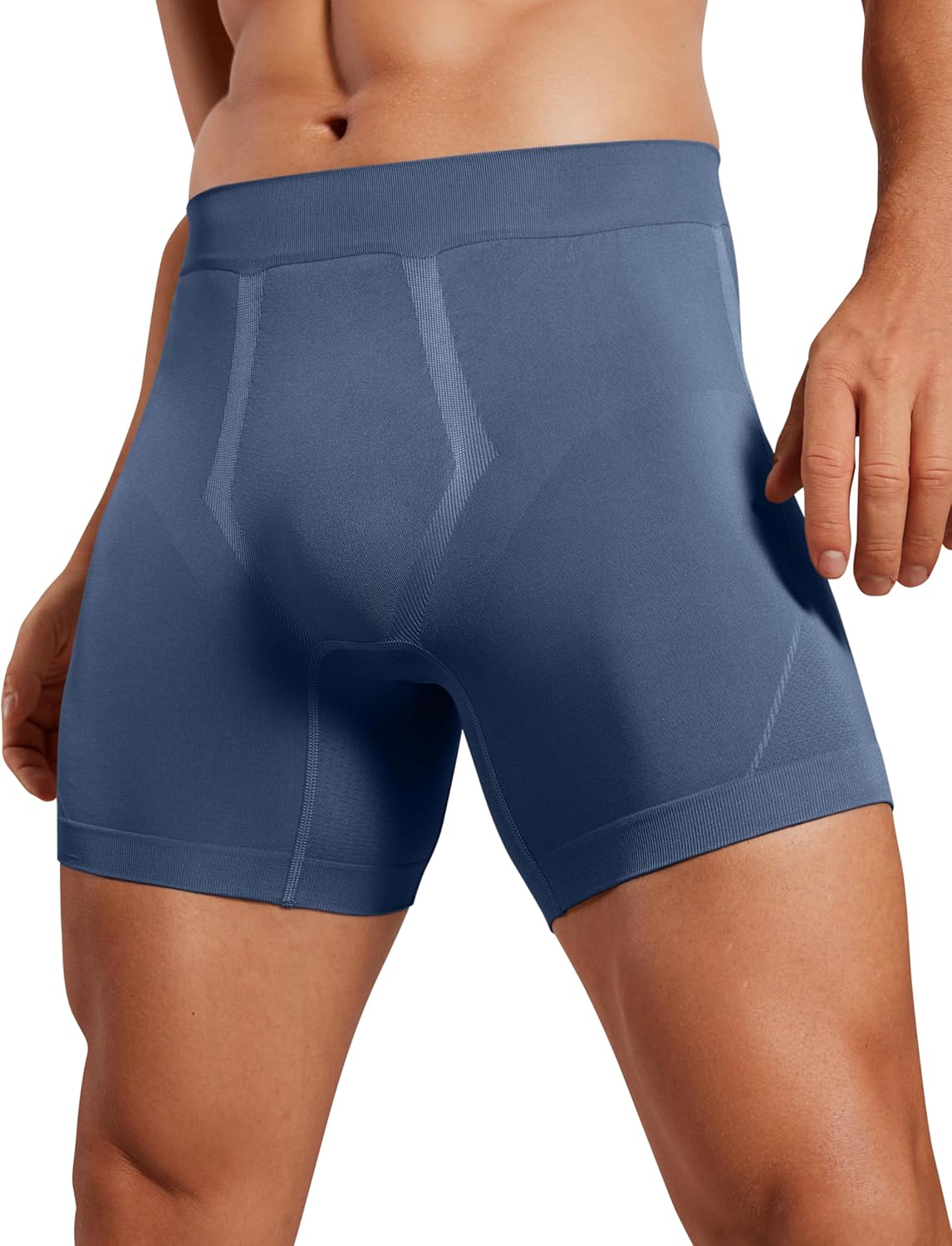 Men's Seamless 5" Boxer Briefs Breathable Sports Underwear (3-Pack) - Image 2