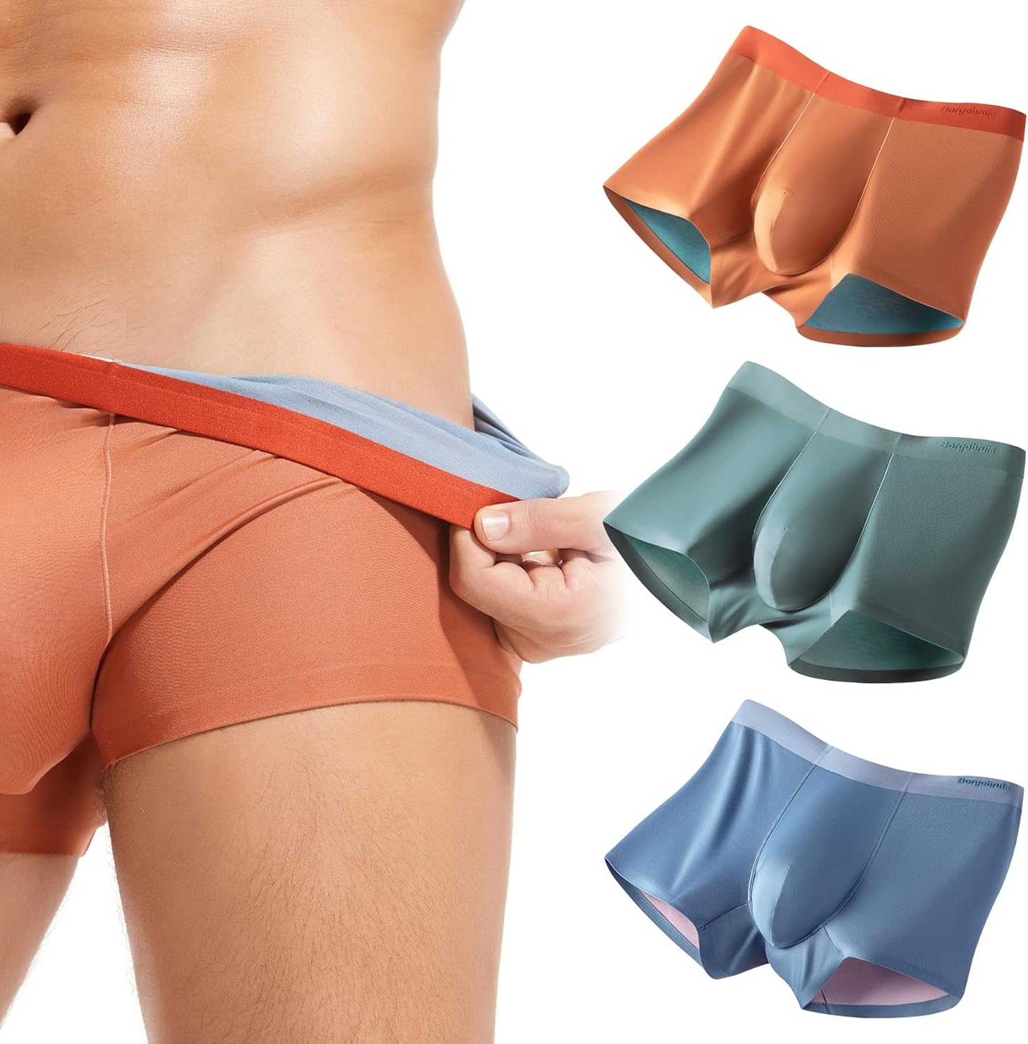 Micro Modal Trunks, 3 Pack,M for 160-190lbs, L for 191-220lbs